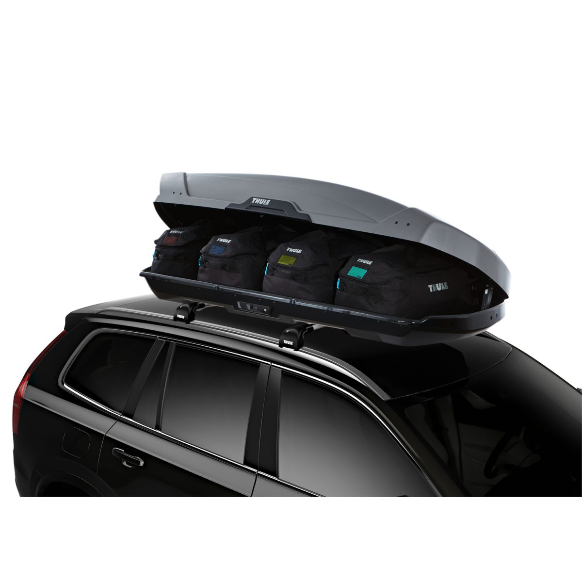 Thule roof box bags top