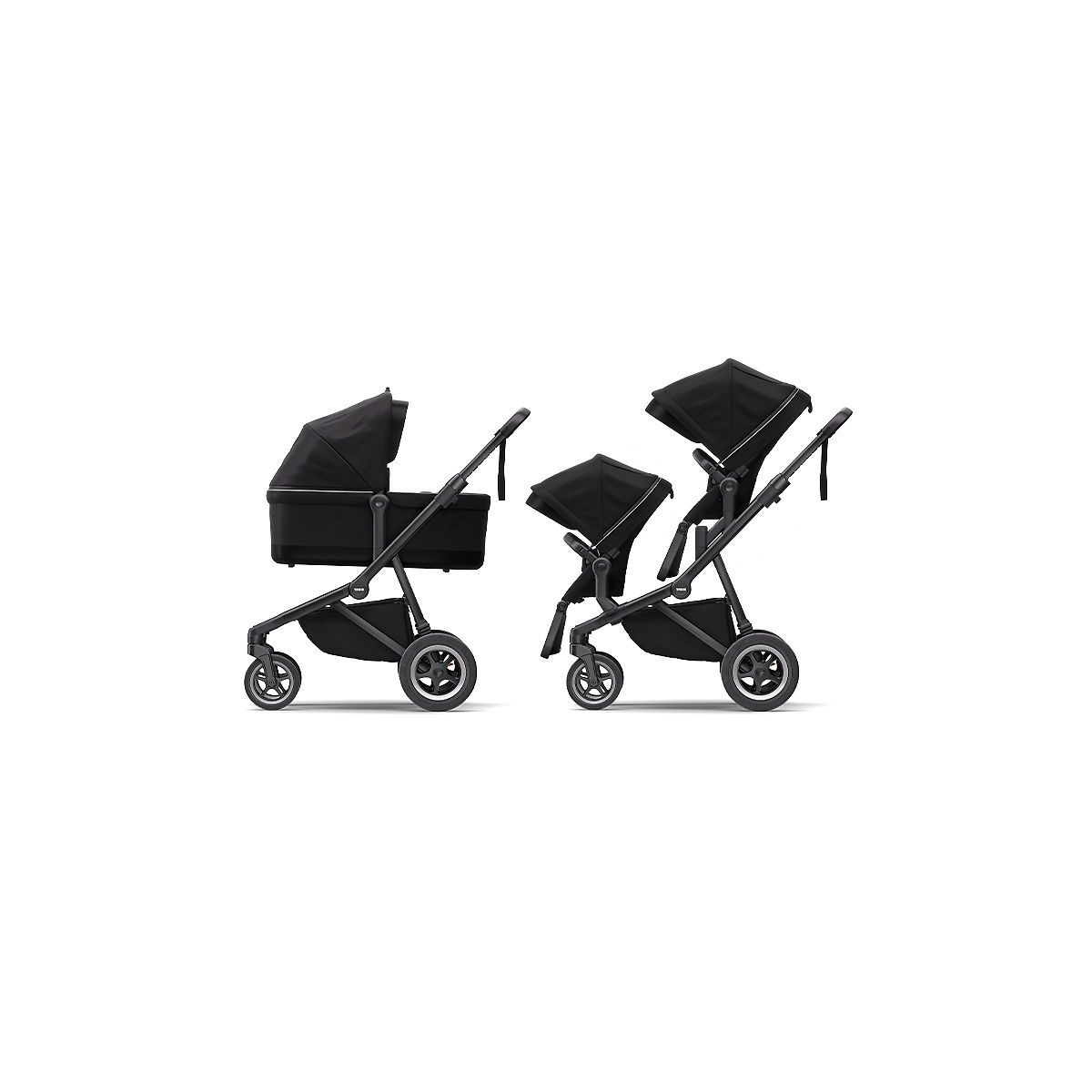 THULE SLEEK Black on Black Without Bassinet