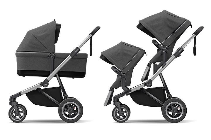Thule sleek double stroller top